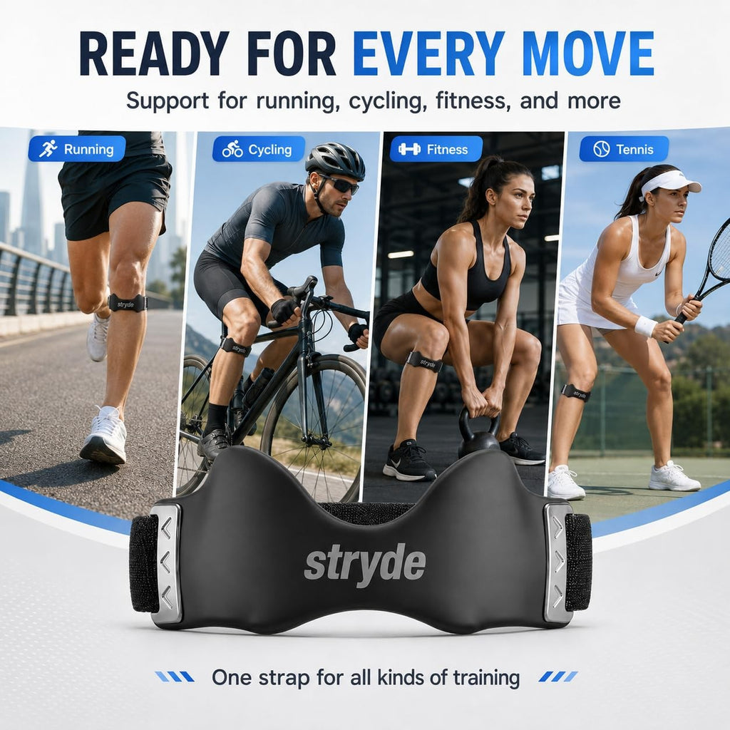 Stryde Precision Knee Strap  Premium Stryde Knee Strap with Silicone LockPoin...