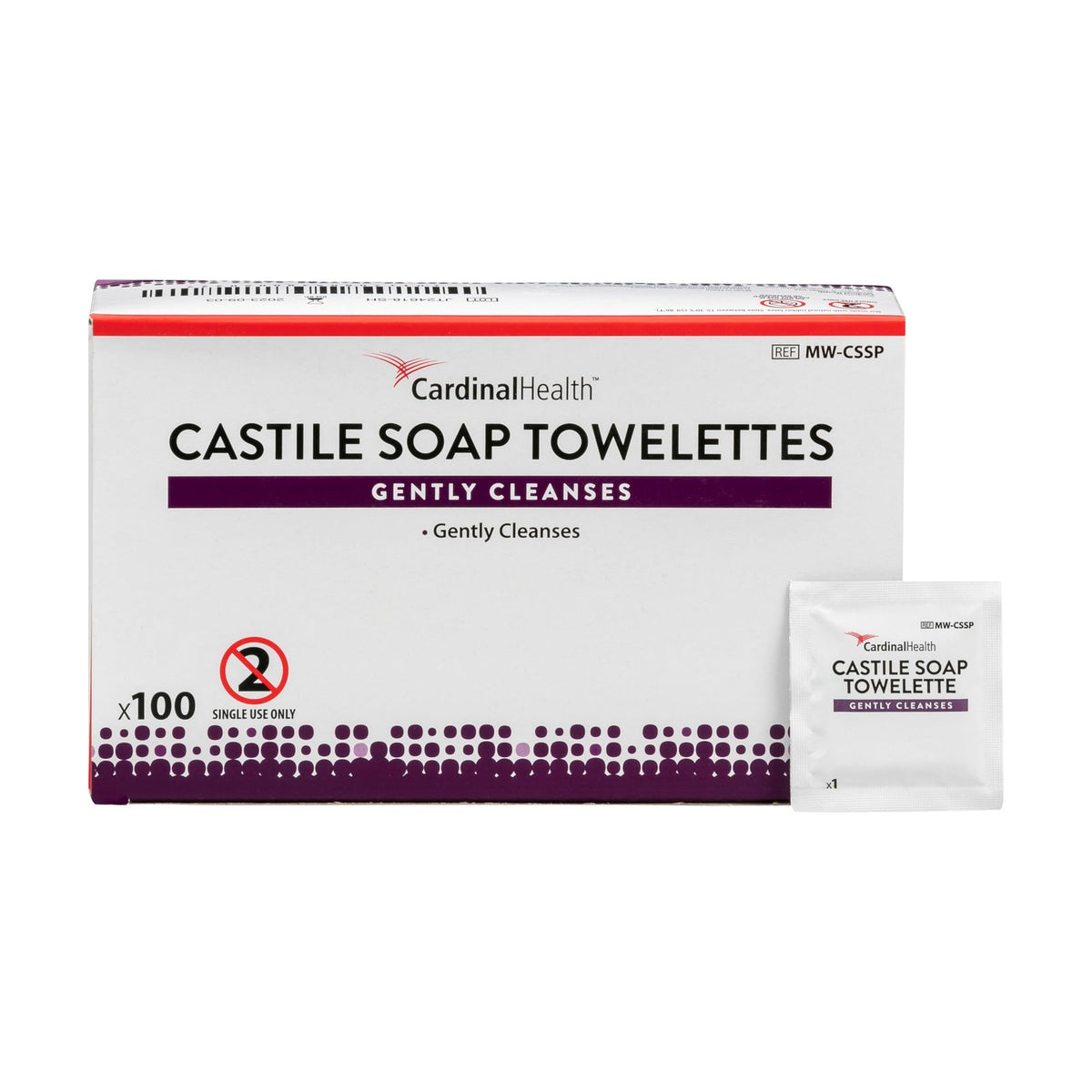 Cardinal Health™ Individually Packaged Castile Soap Towelette, Single Use Onl...