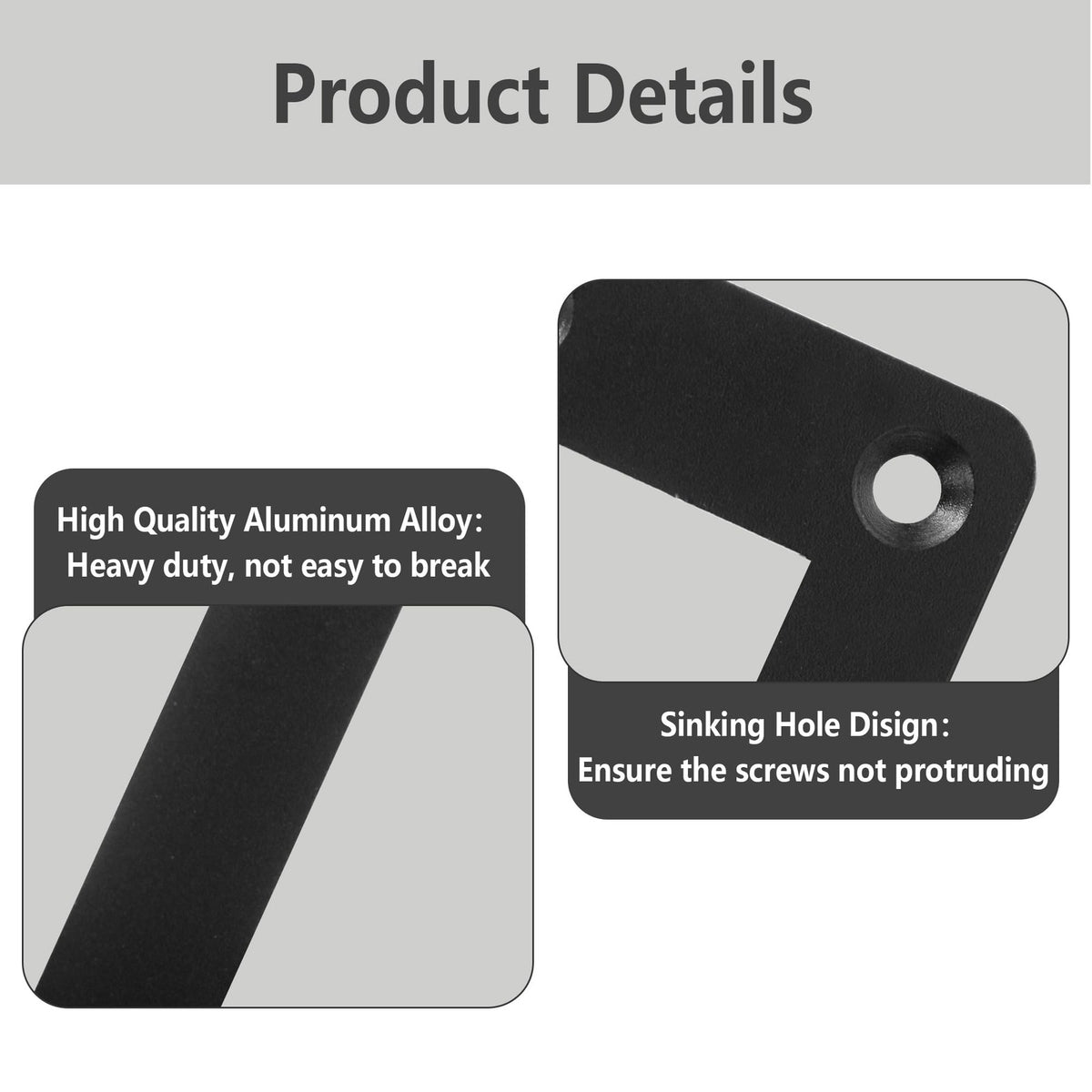 AUXBC 2 Way Rocker Switch Panel Housing Holder, 2 Gang Black Aluminium Rocker...