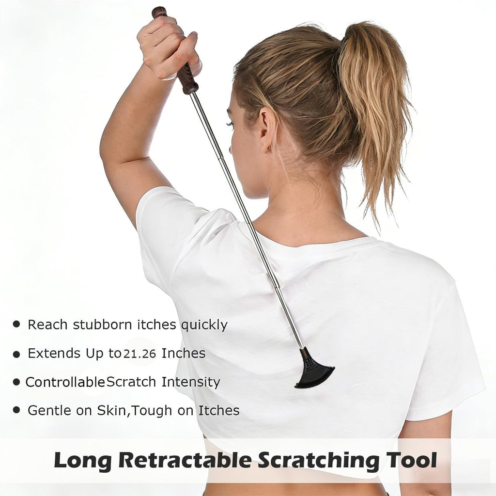 iunxkmi Back Scratcher Extendable for Men Women with Wide Scratching Head