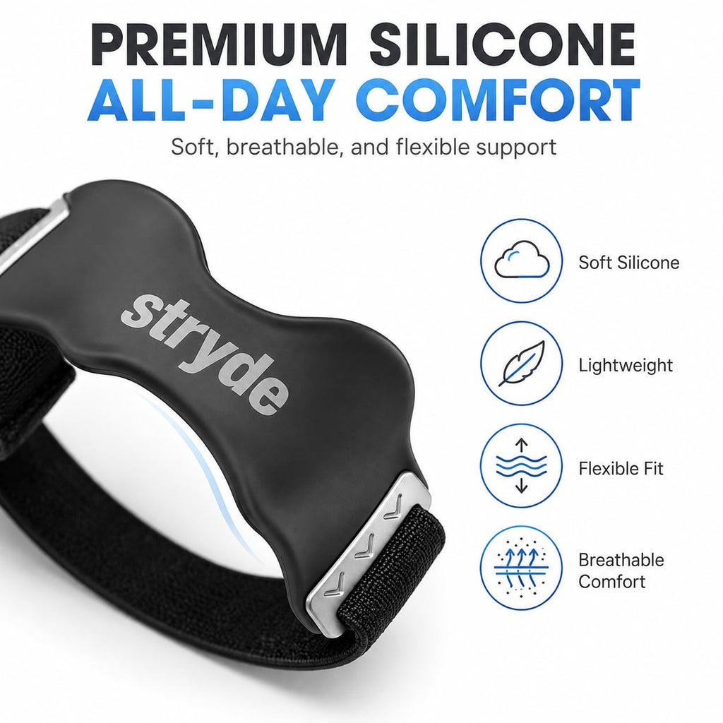 Stryde Precision Knee Strap  Premium Stryde Knee Strap with Silicone LockPoin...
