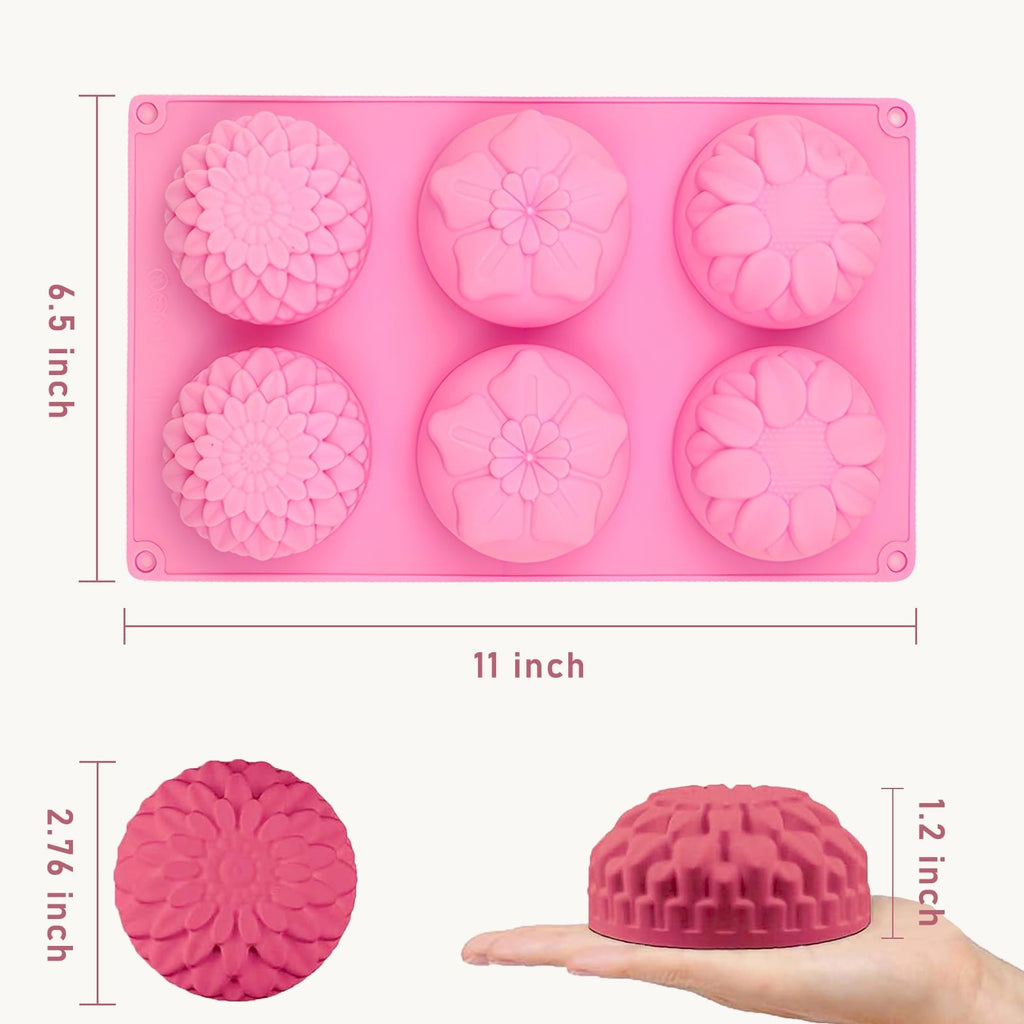 Silicone Soap Molds, different Cavities Soap Mold with Different Shapes, Perf...